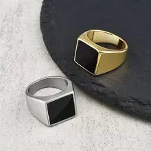 Bague homme- DARK SOUL CATCHER™| bague chevalière noire