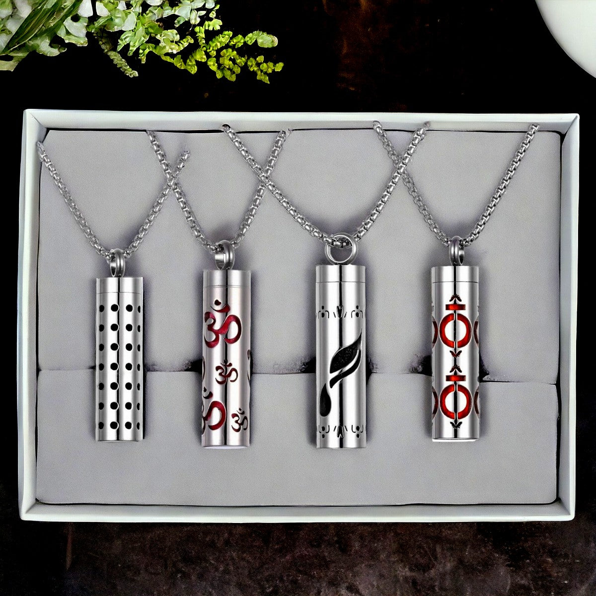 Collier homme- pendentif LUVSCENT™ | Pendentif diffuseur de bonheur