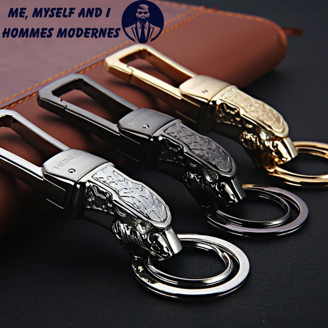 Porte-clés HONEST JAGGY™ | Porte-clés tête de léopard haute qualité