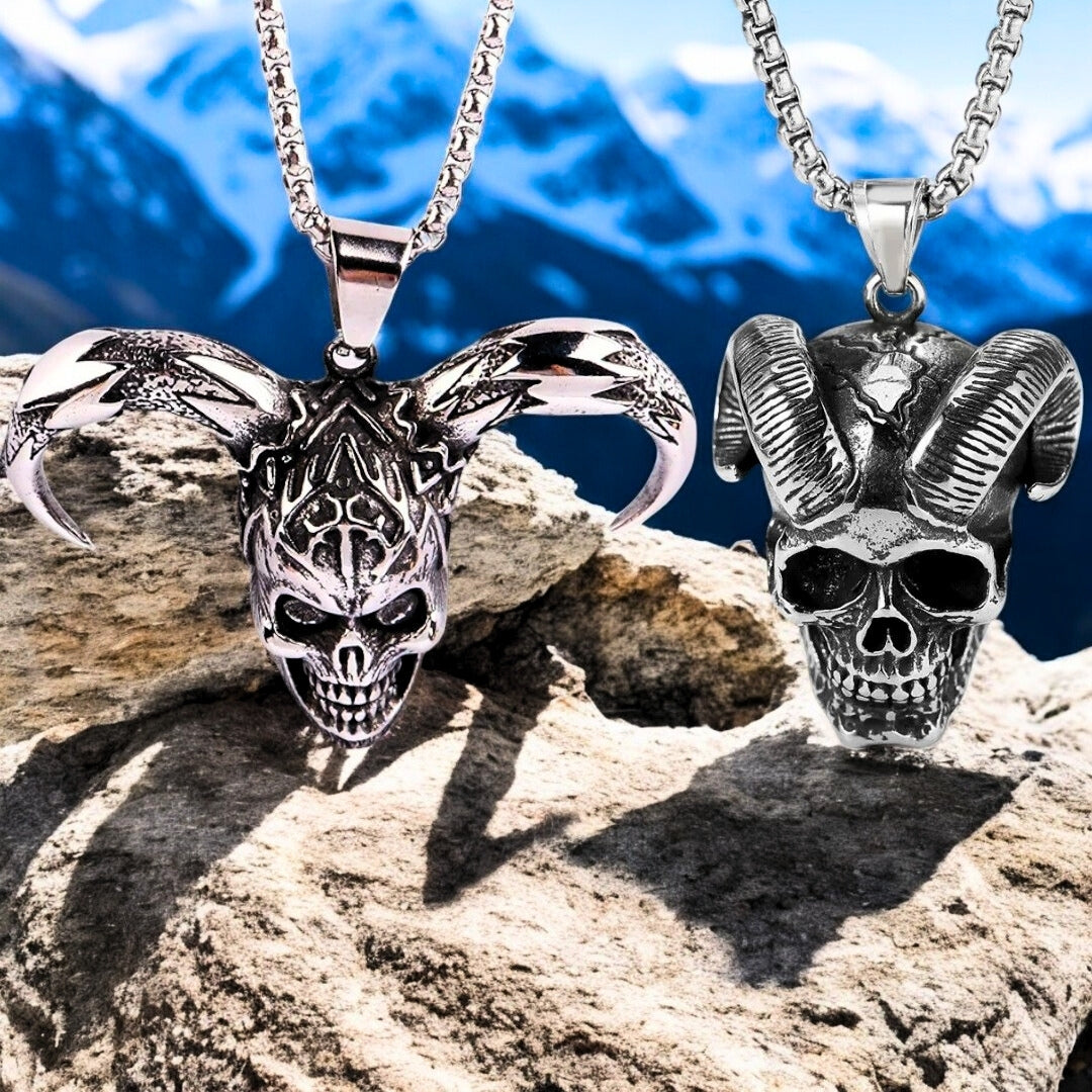 Collier homme- pendentif DEMON SKULL™ : Affirmez votre force intérieure