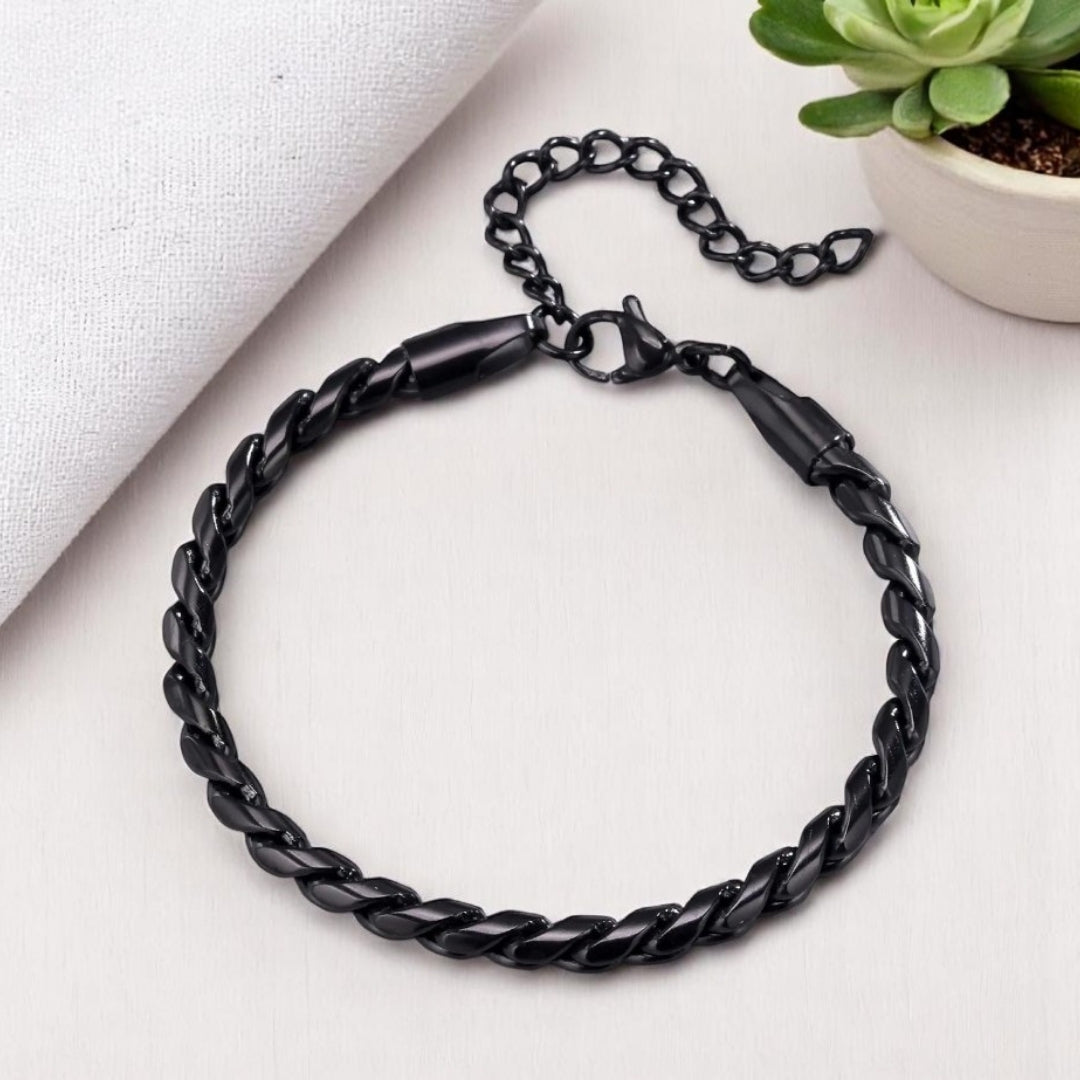 Bracelet homme-TWISTED SNAKE™, L'élégance serpentine au poignet