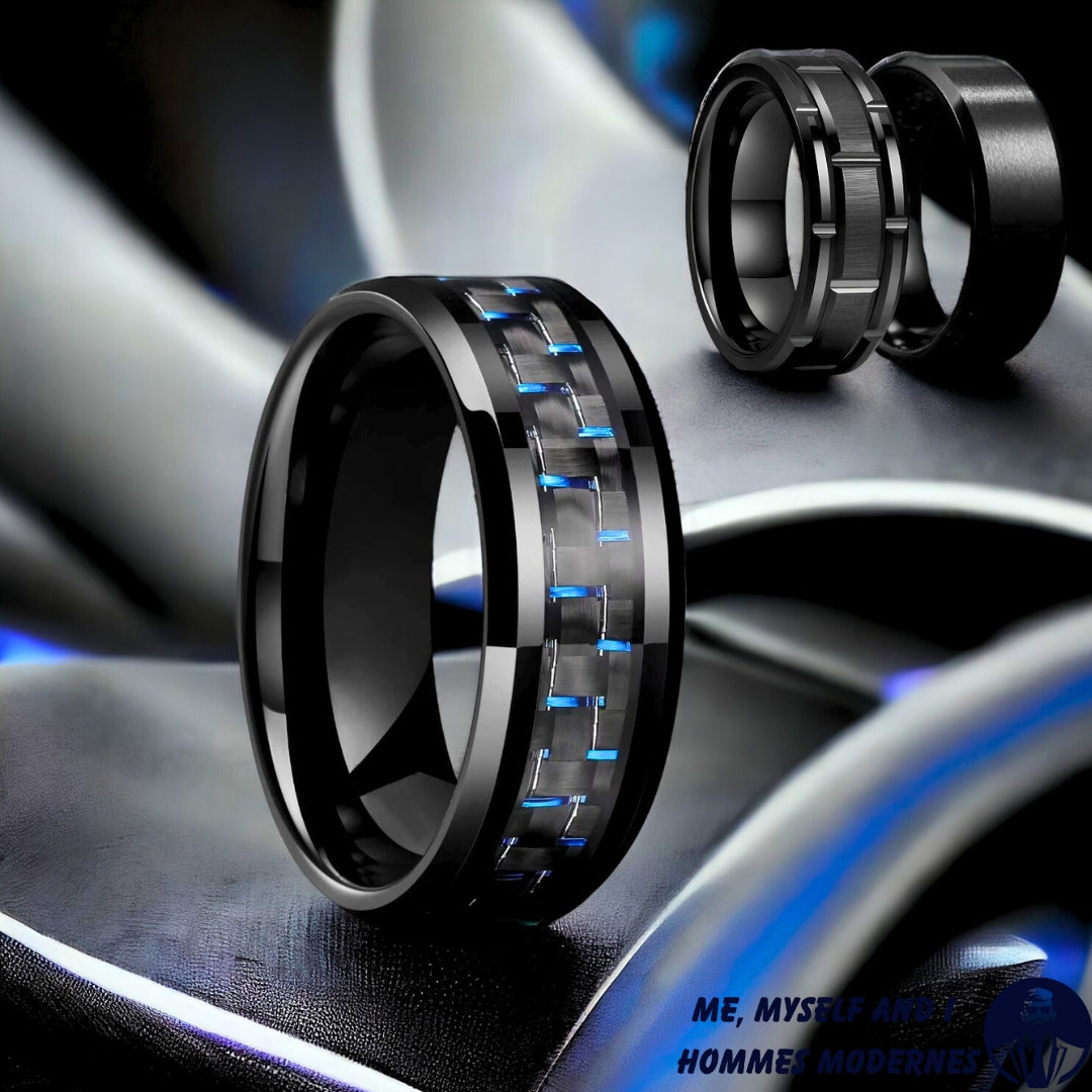 Bague homme- DRAGONS CELTIQUES ™ |Superbe bagues couleur unies