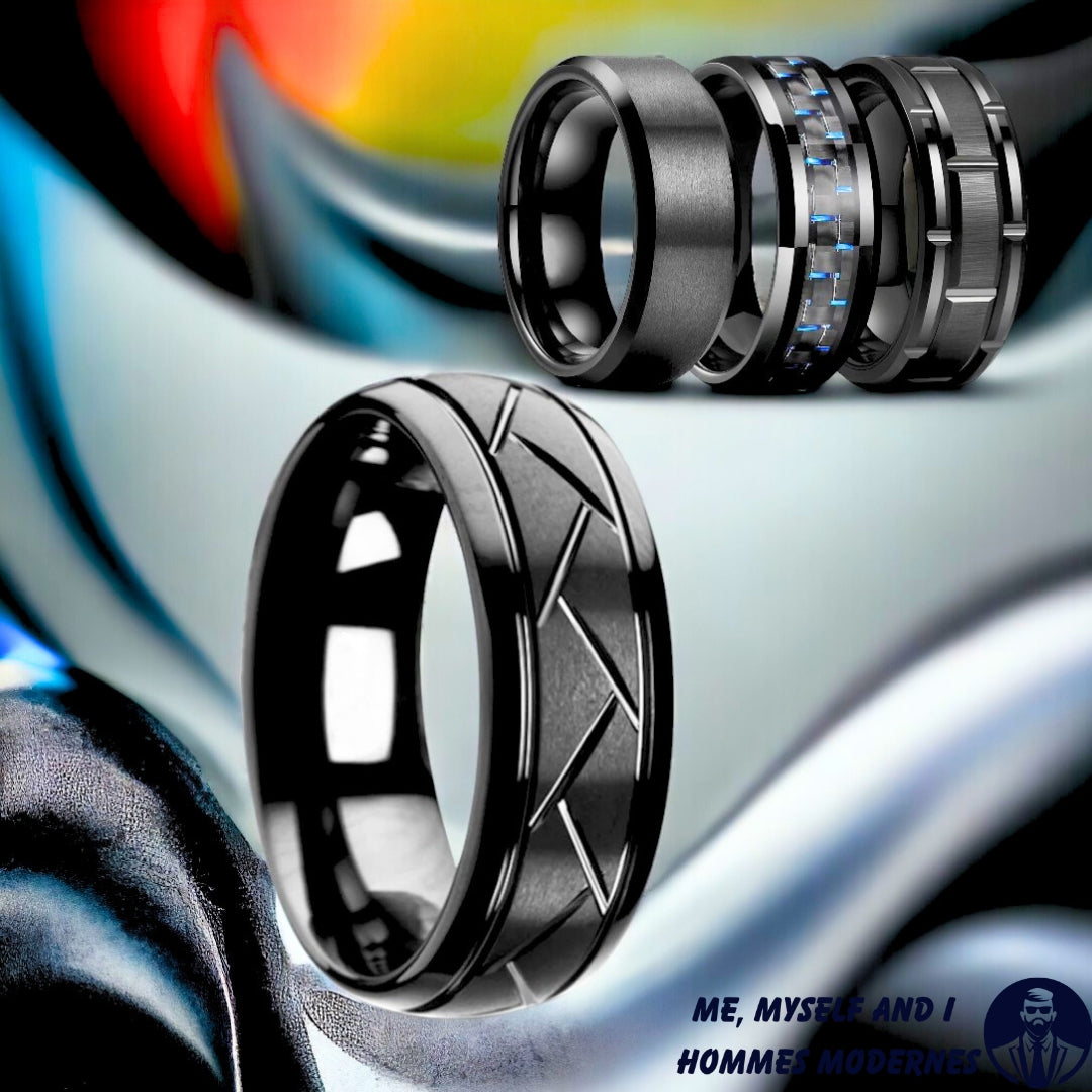 Bague homme- DRAGONS CELTIQUES ™ |Superbe bagues couleur unies