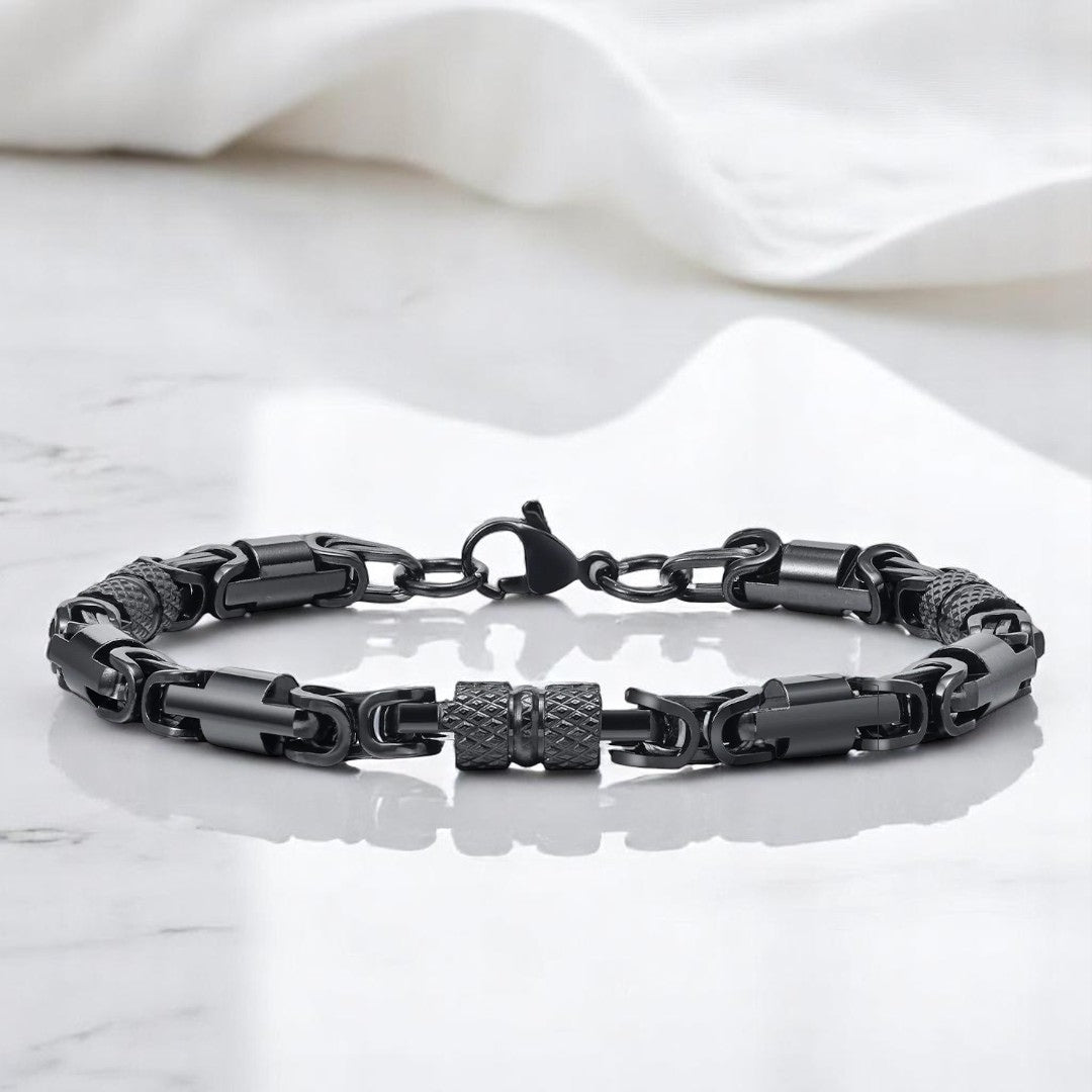 Bracelet homme-BYZANTIN HM™ : l'élégance historique à votre poignet