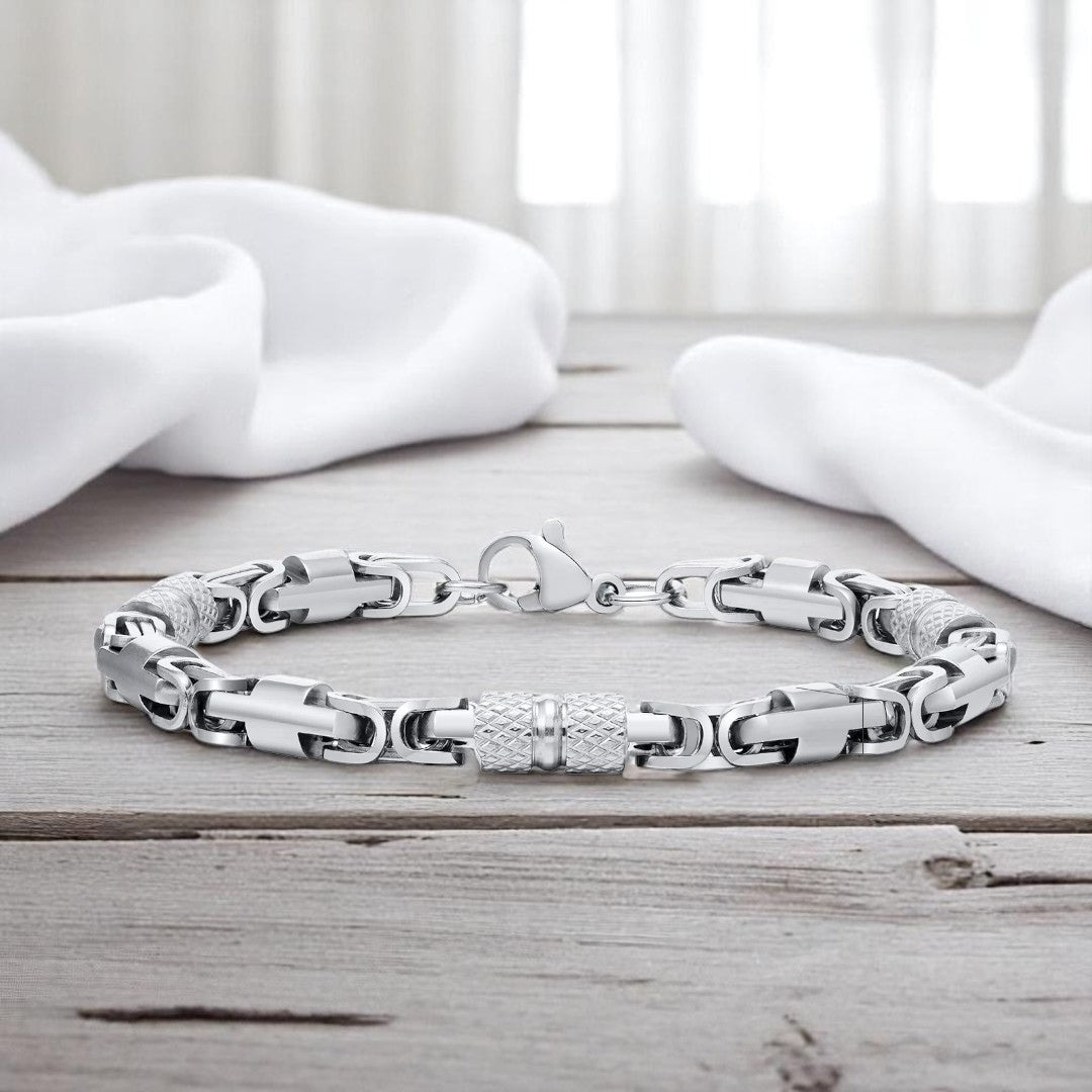 Bracelet homme-BYZANTIN HM™ : l'élégance historique à votre poignet