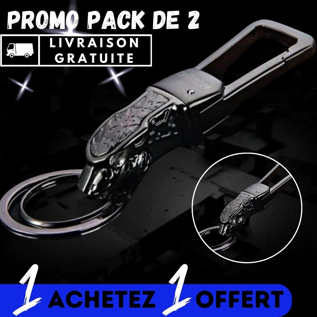 Porte-clés HONEST JAGGY™ | Porte-clés tête de léopard haute qualité