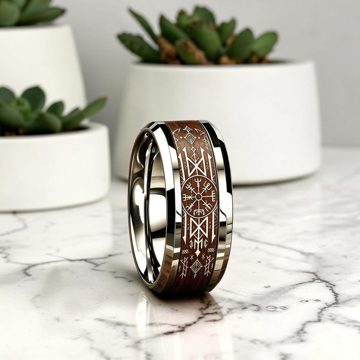 Bague pour homme |viking, « Compass Vegvisir »