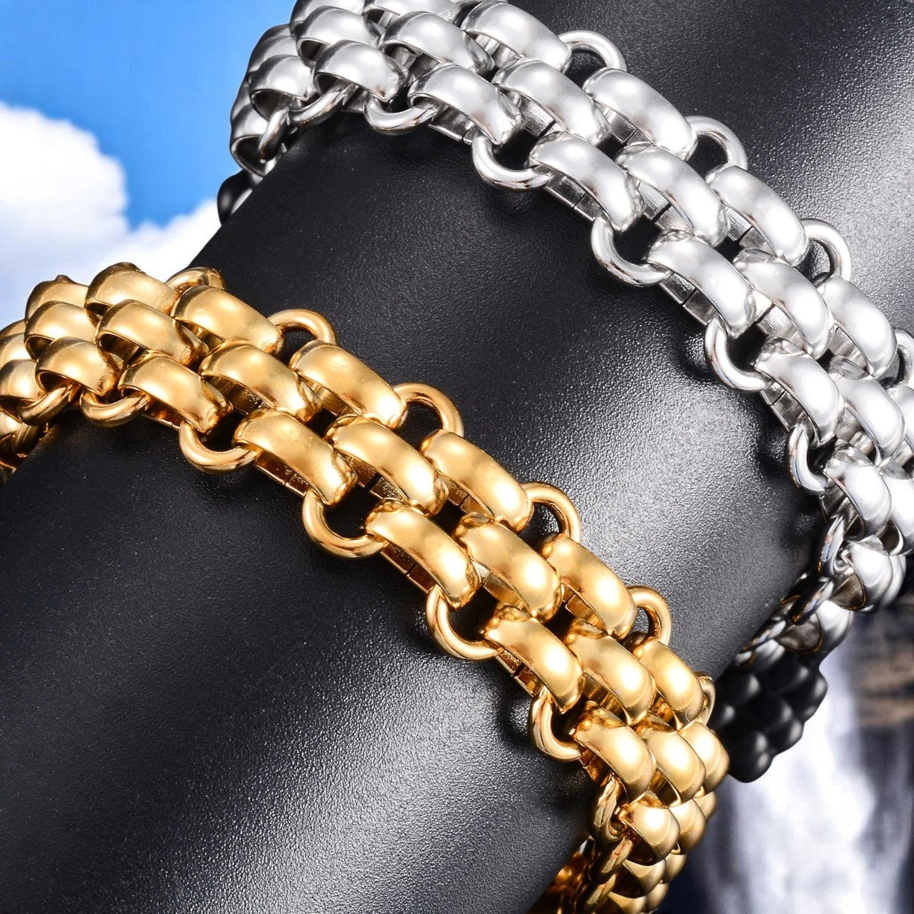 Bracelet homme- BELCHER DOUBLÉ™ - élégance masculine intemporelle
