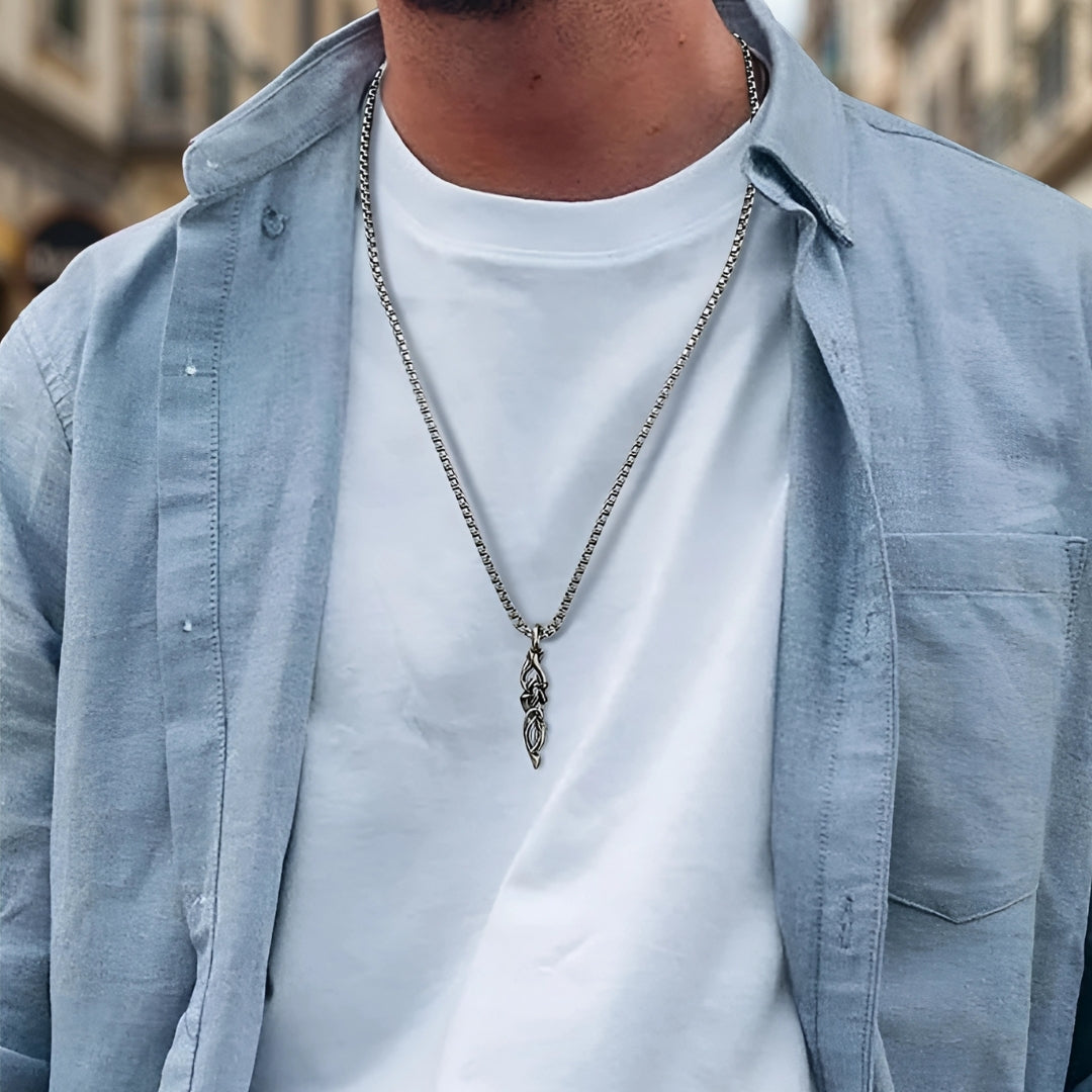 Collier homme-pendentif TRIBAL™- L'expression d'une identité forte