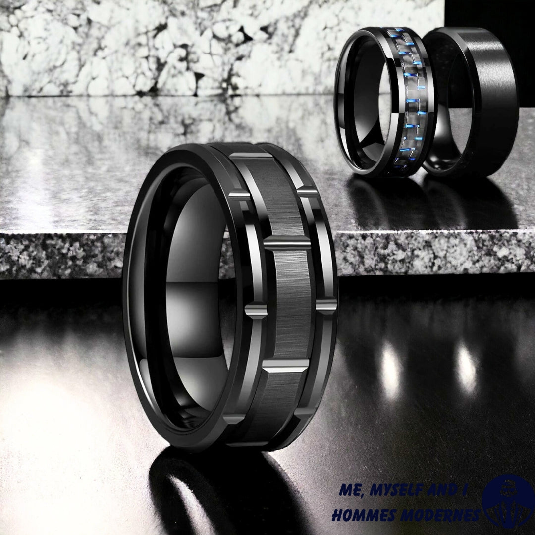 Bague homme- DRAGONS CELTIQUES ™ |Superbe bagues couleur unies