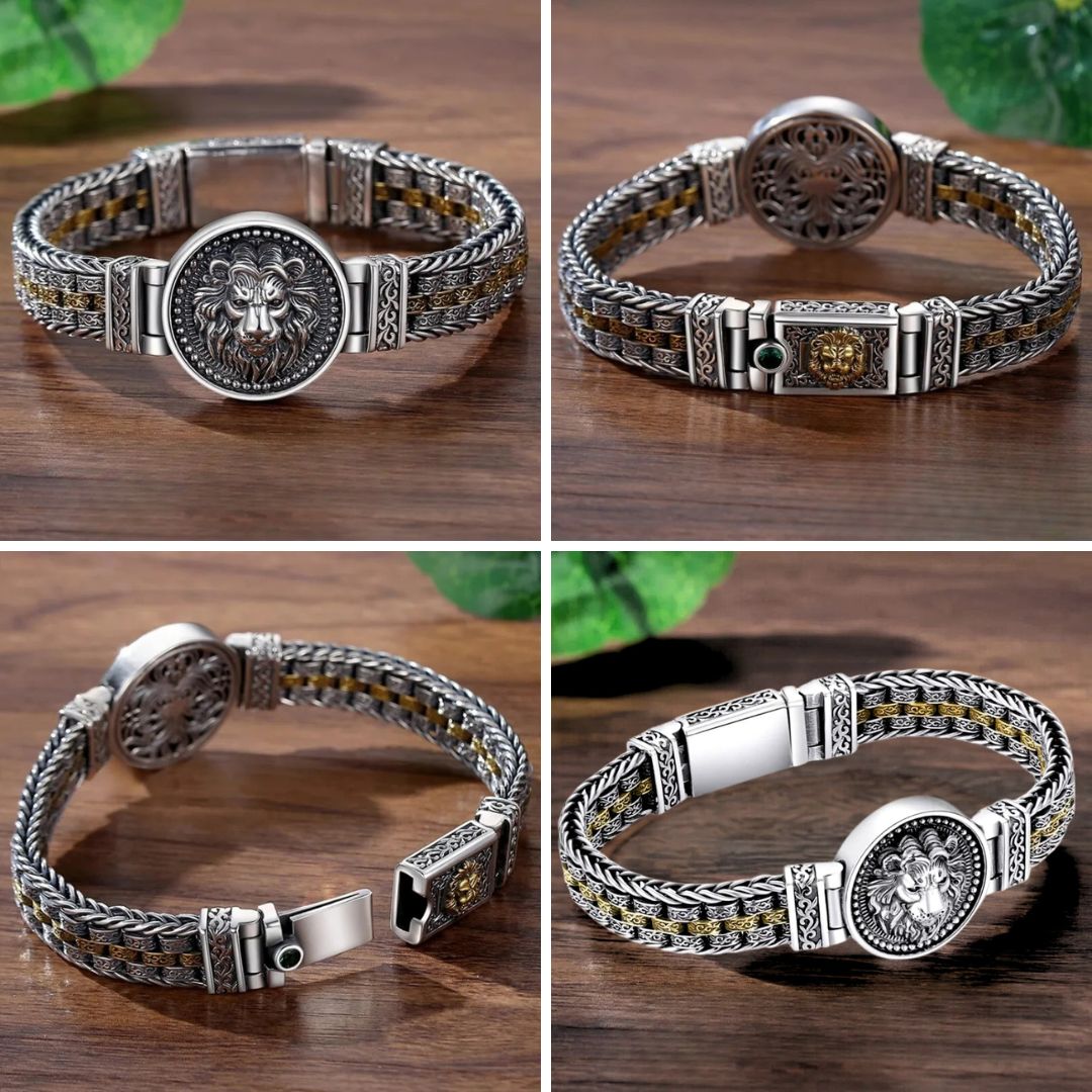 Bracelet homme LÉOTOP™ ; Bracelet symbole de puissance