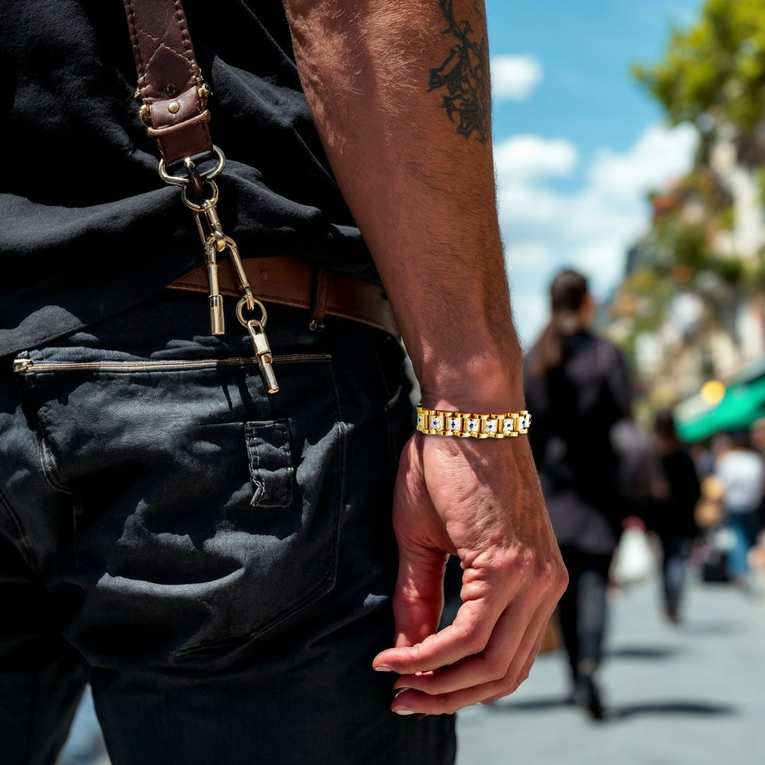 Bracelet homme luxe SEVOZIRK : L'élégance masculine sublimée