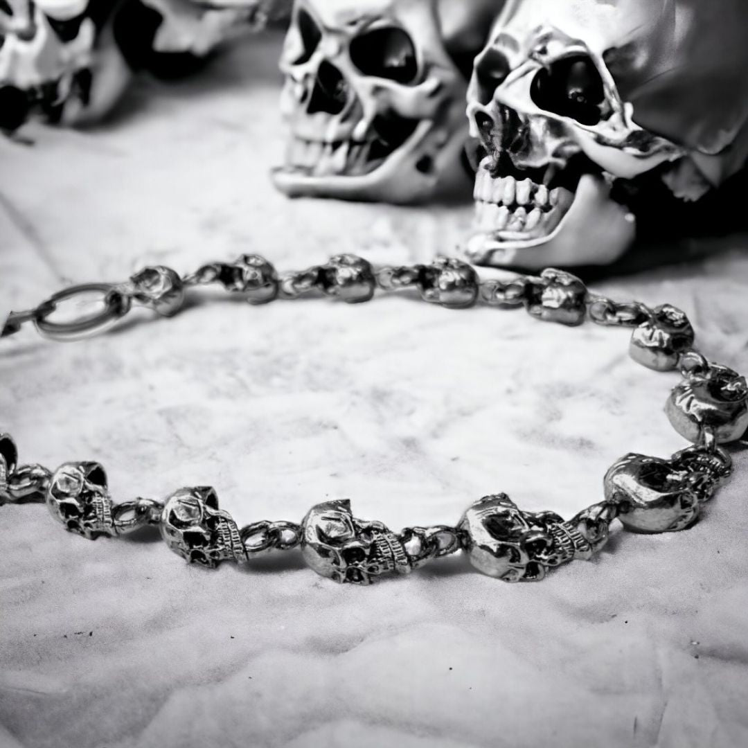 CHAINE SKULLUS ™ ; Chaîne de pantalon crânes multiples