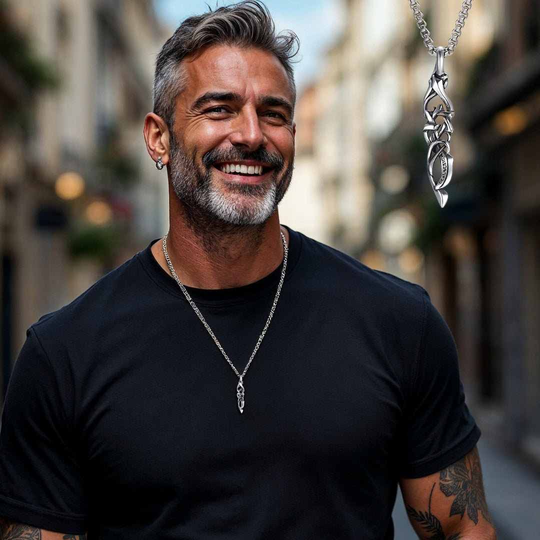 Collier homme-pendentif TRIBAL™- L'expression d'une identité forte