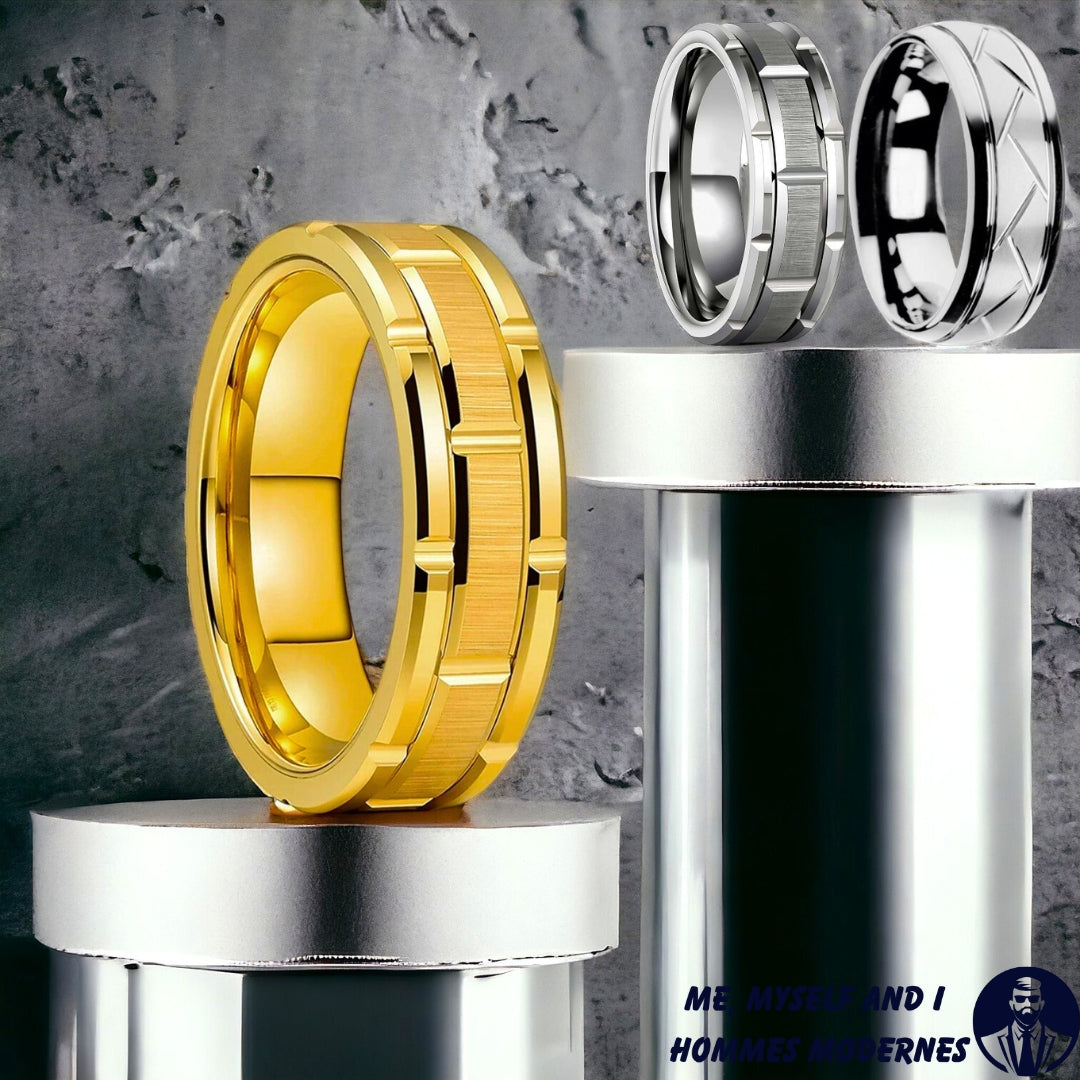 Bague homme- DRAGONS CELTIQUES ™ |Superbe bagues couleur unies