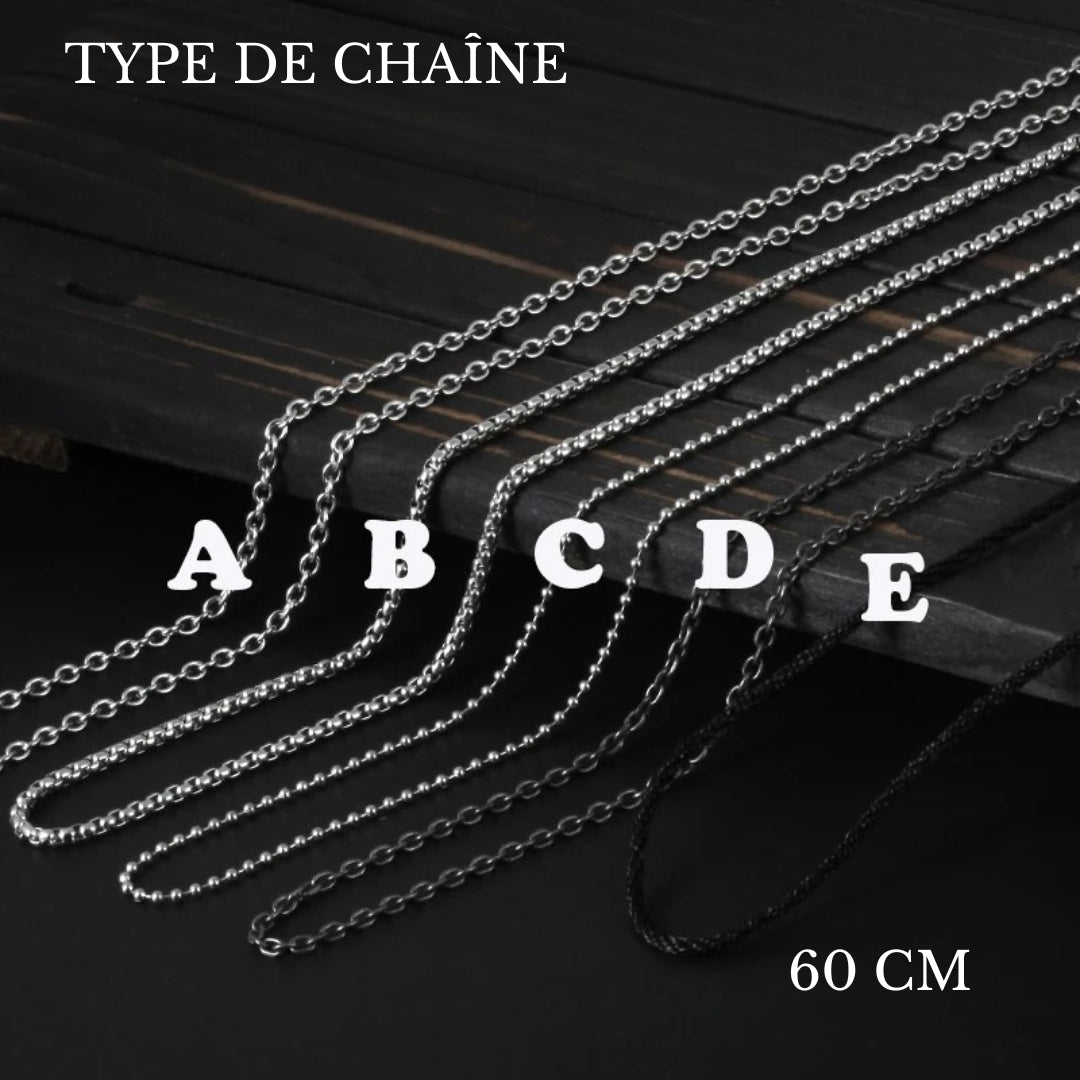 Collier homme- pendentif MIROGIC II™ : Le Pendentif Qui Révèle Votre Essence