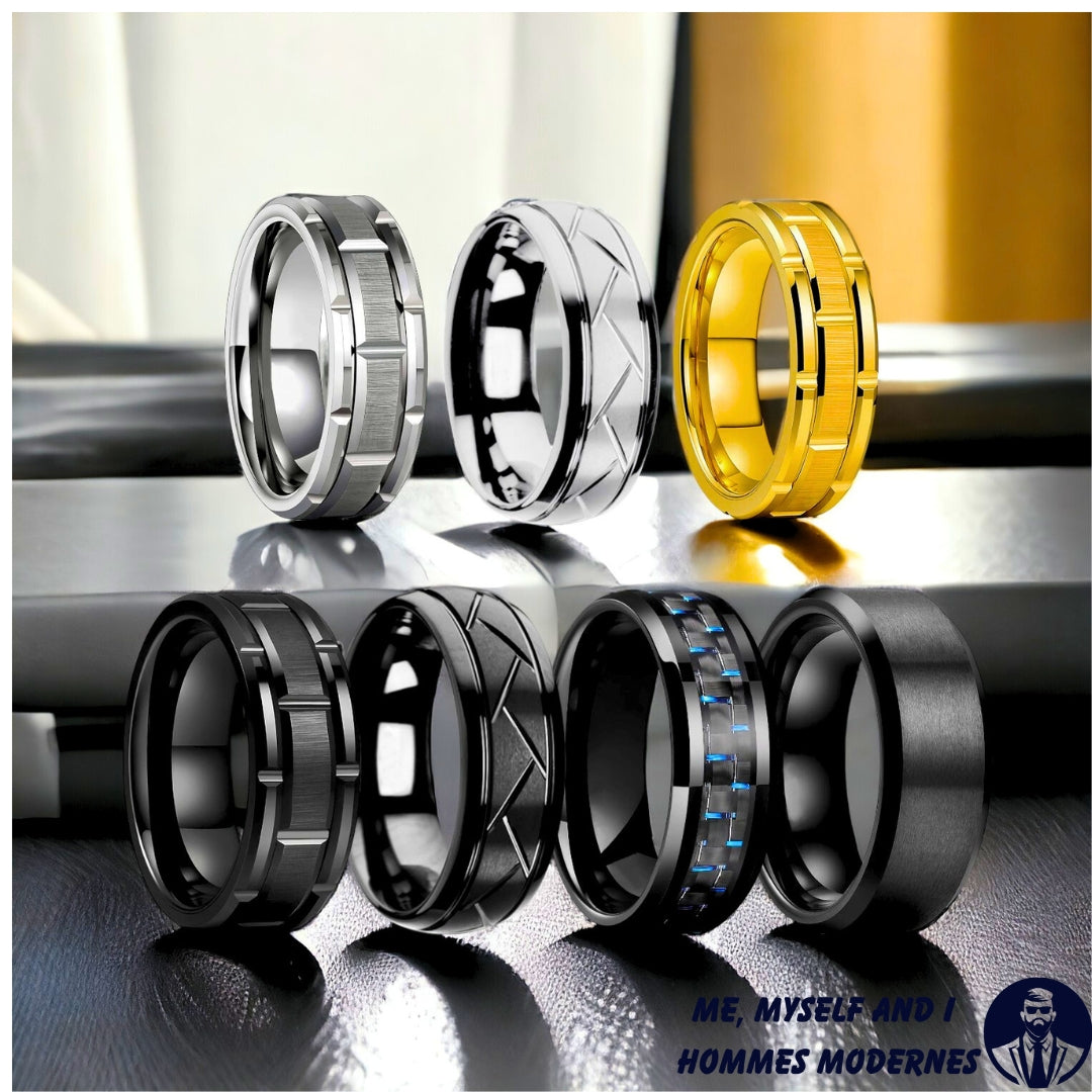 Bague homme- DRAGONS CELTIQUES ™ |Superbe bagues couleur unies