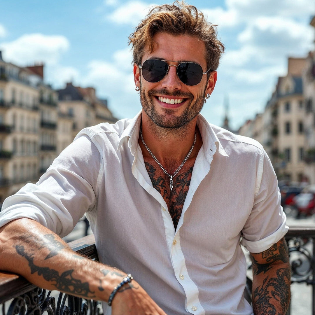 Collier homme-pendentif TRIBAL™- L'expression d'une identité forte