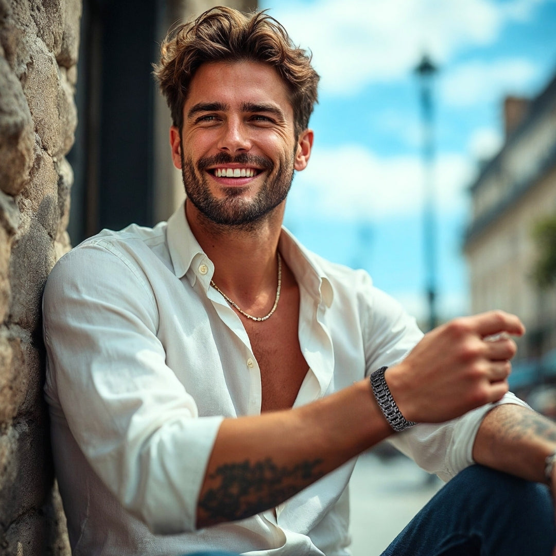 BRACELET HOMME TENDANCE rue Paris homme élégant confortable