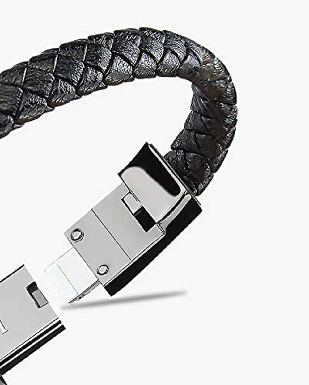 Bracelet homme CONNECTÉ™ noir fermoir details