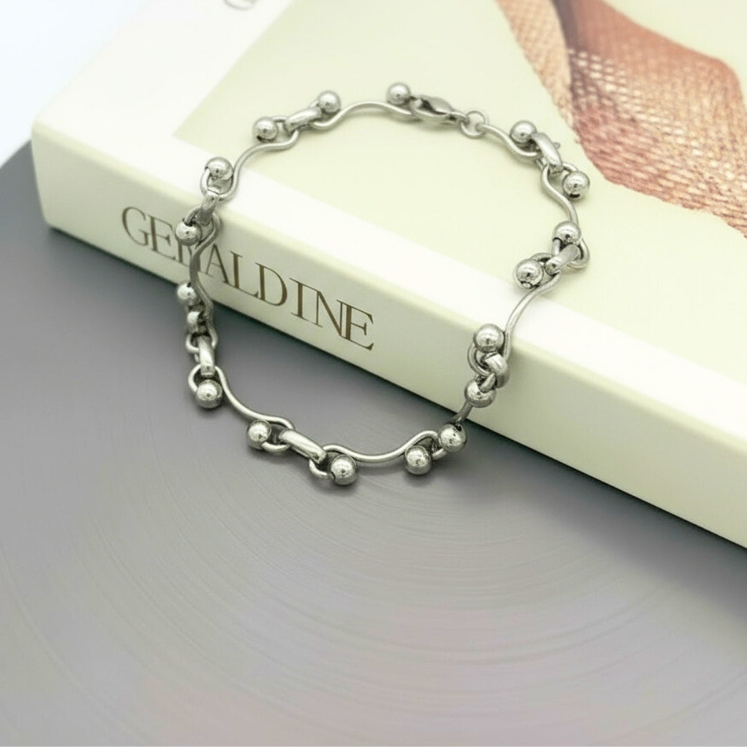 Bracelet homme billes ondulées WAVELINK presentation livre
