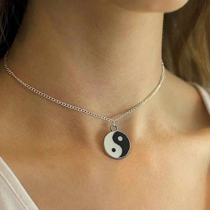 Collier femme- pendentif YIN YING YANG 2™ petit