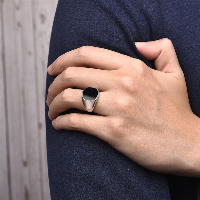 Bague homme- DARK SOUL CATCHER™| bague chevalière noire