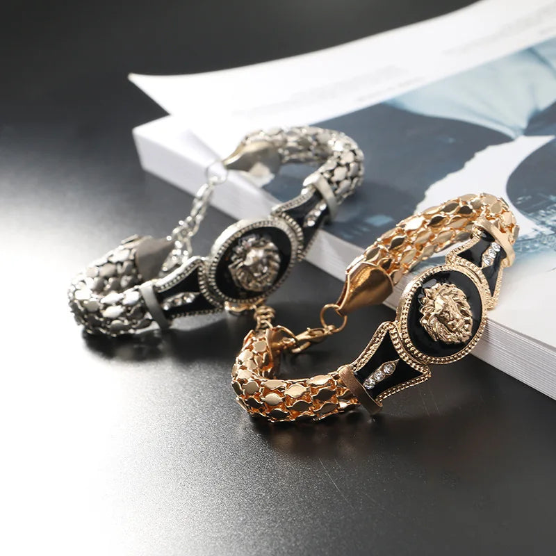 Bracelet homme LUXULLION™ ; Collier de luxe tête de Lion
