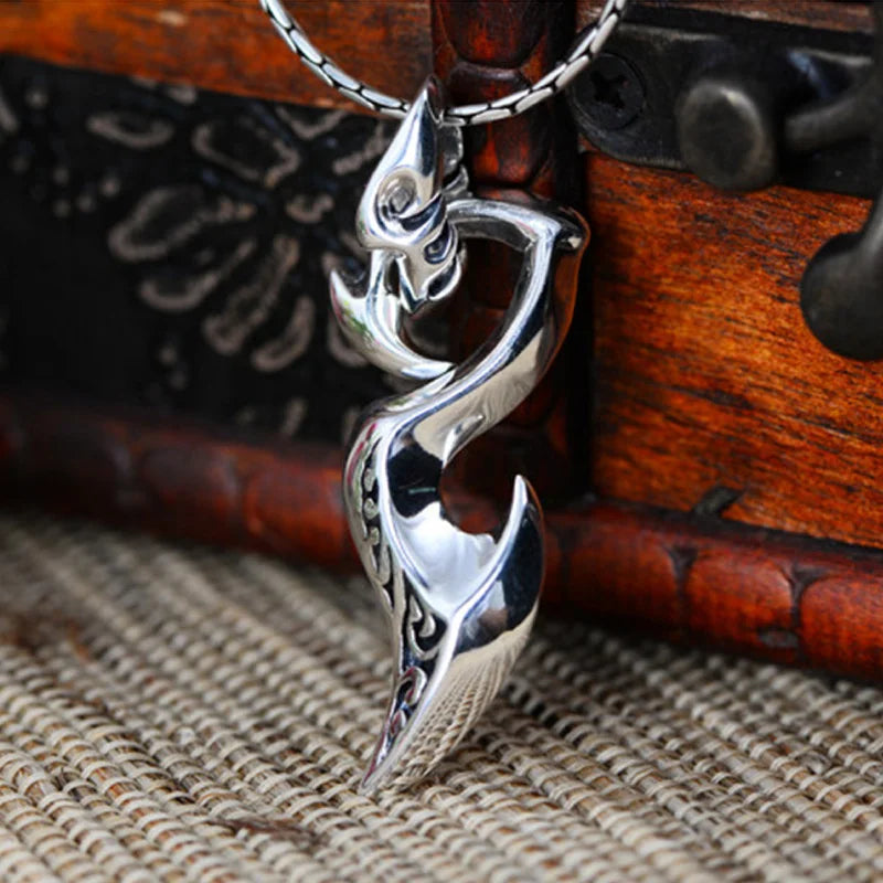 Collier homme-pendentif DRAGON TRIBAL™ : puissance ancestrale