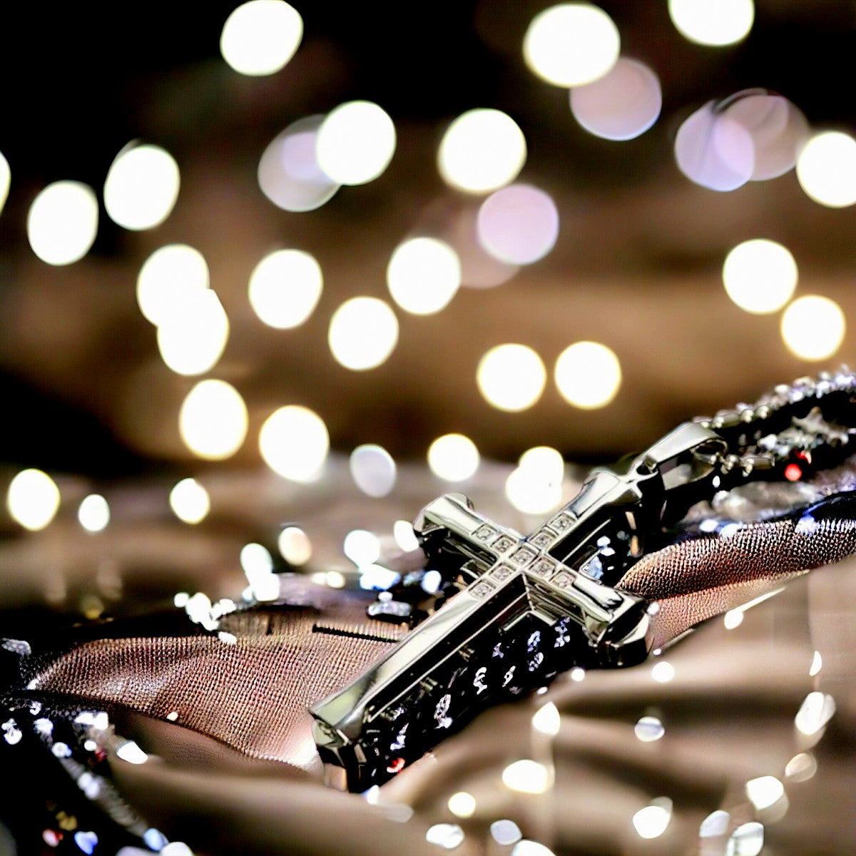 Collier homme-pendentif CHAÎNE CROIX BENDECIDO ™ ; Chaîne avec croix originale