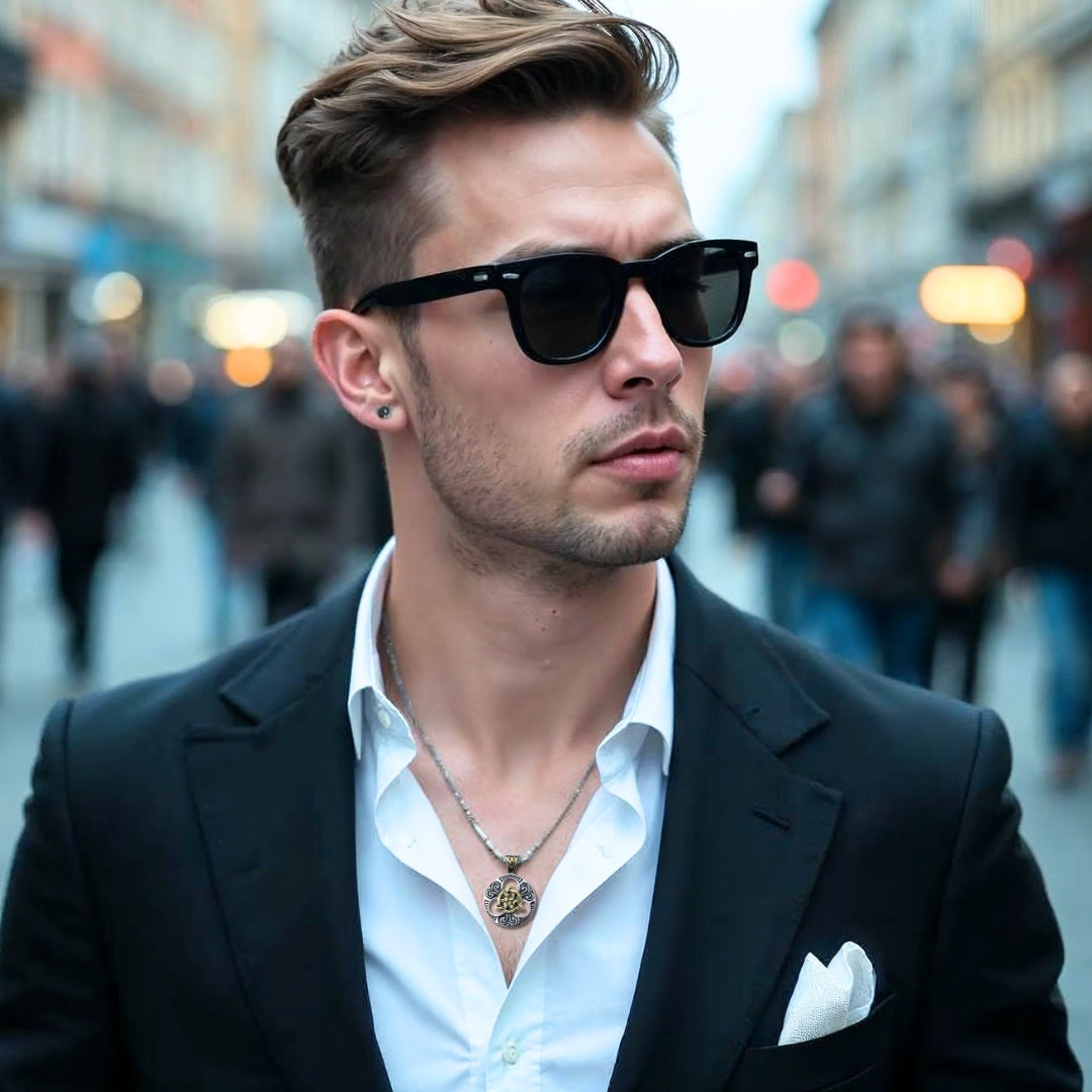 Collier-homme-pendentif-pendentif homme-homme-élégant-Paris-noeuf-celltique