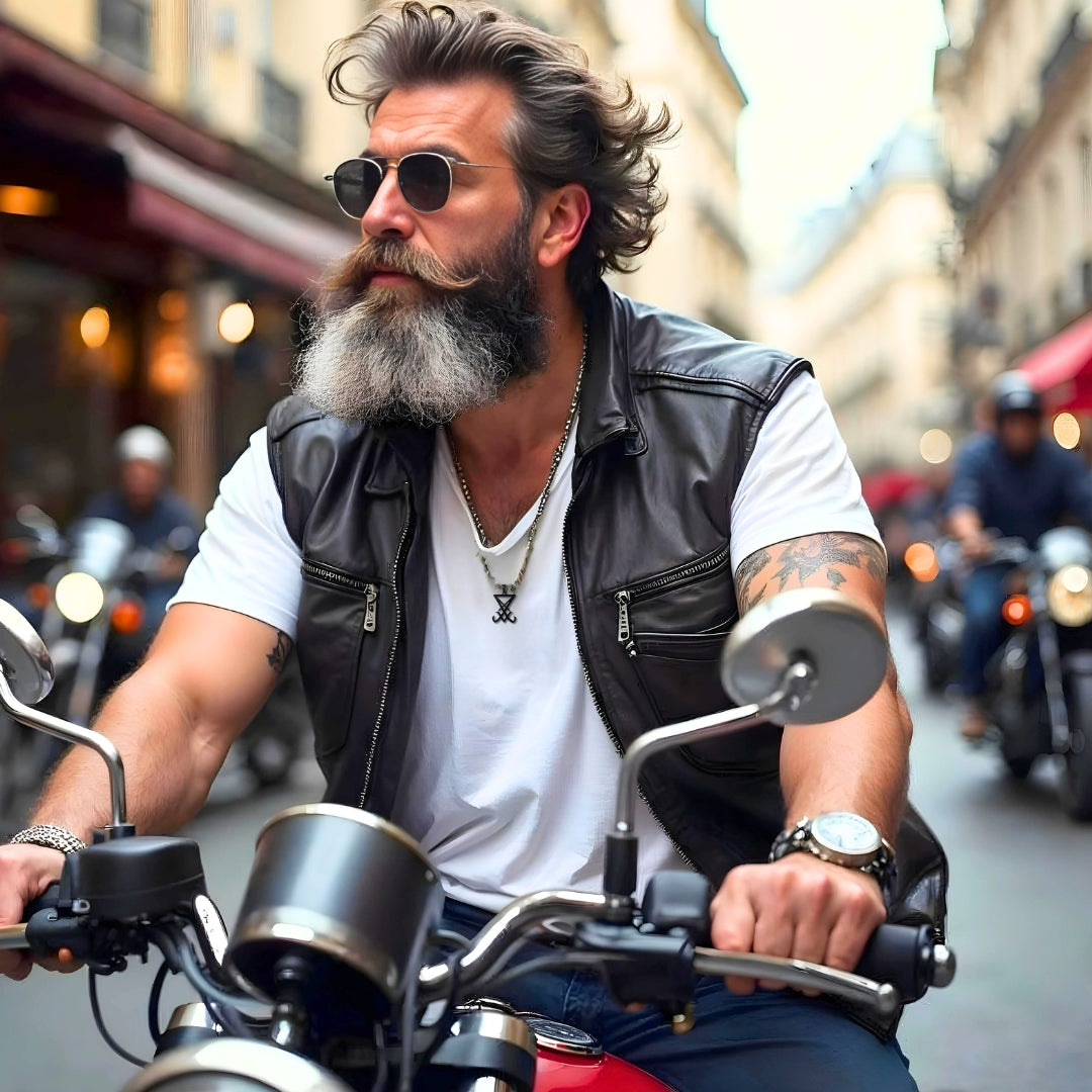 collier-homme-pendentif-satalace-noir-motard-Paris