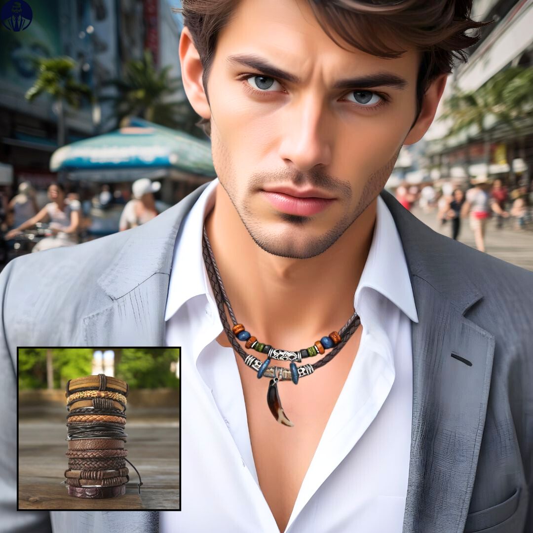 Collier homme WOLF KIT™ ; Ensemble été, Charme, iconique