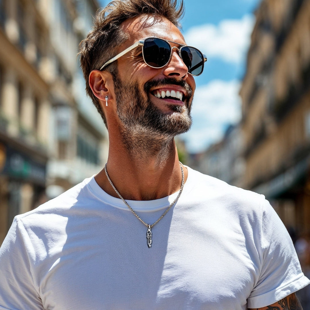 Collier homme-pendentif TRIBAL™- L'expression d'une identité forte