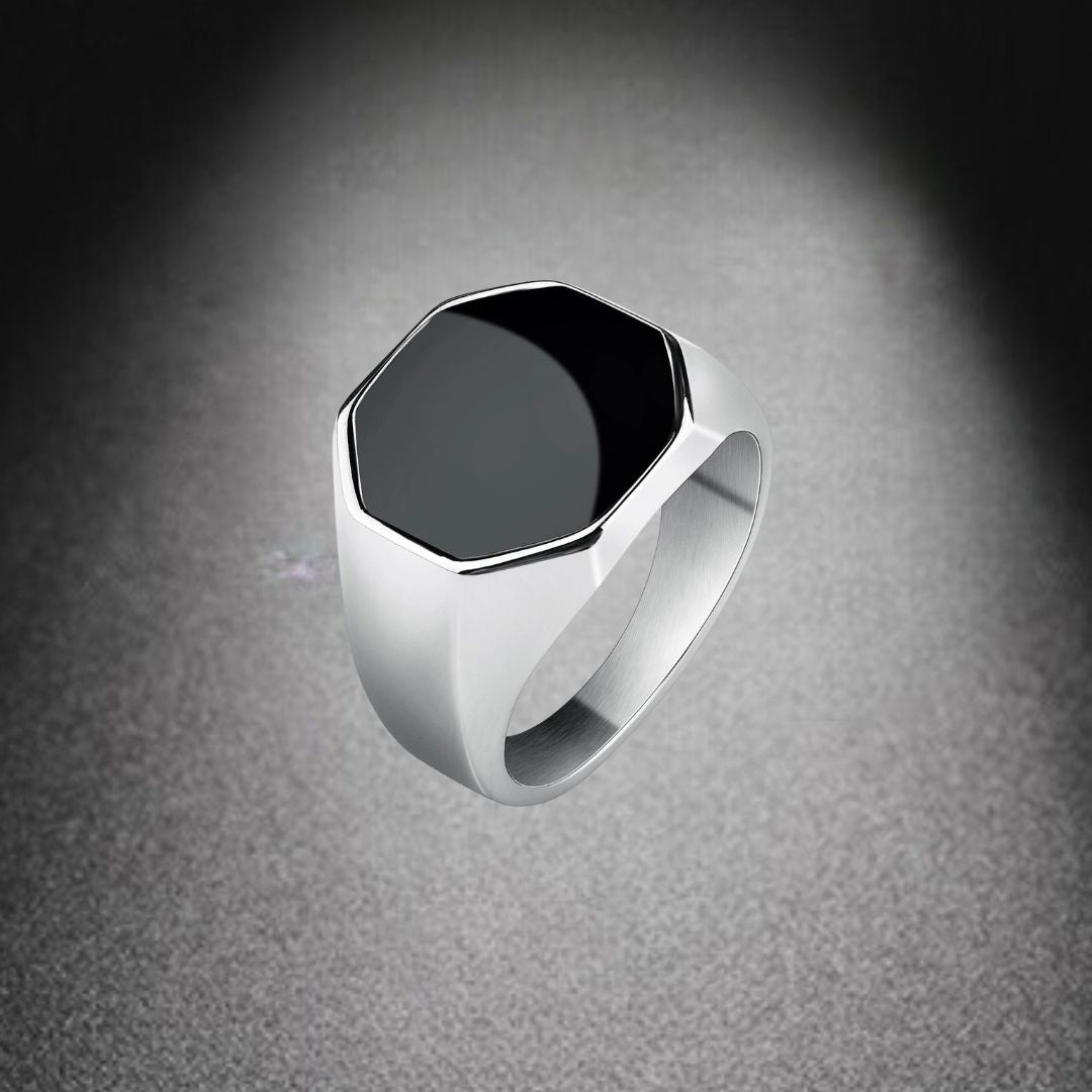 Bague homme- DARK SOUL CATCHER™| bague chevalière noire