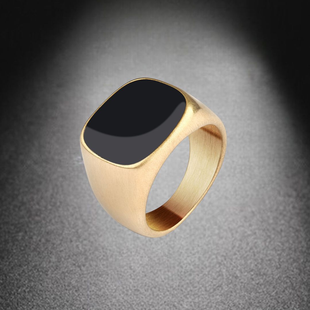 Bague homme- DARK SOUL CATCHER™| bague chevalière noire