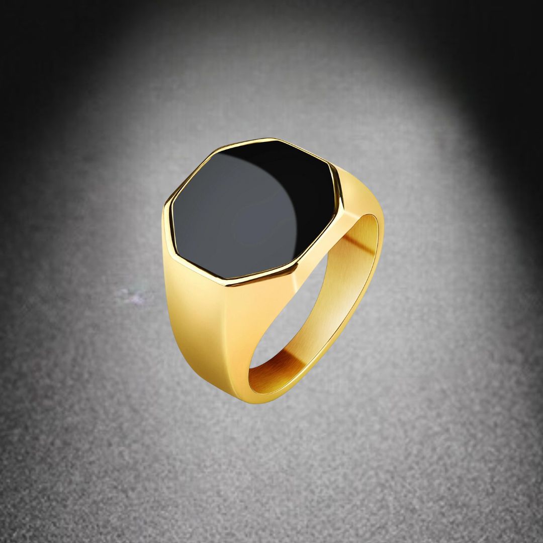 Bague homme- DARK SOUL CATCHER™| bague chevalière noire