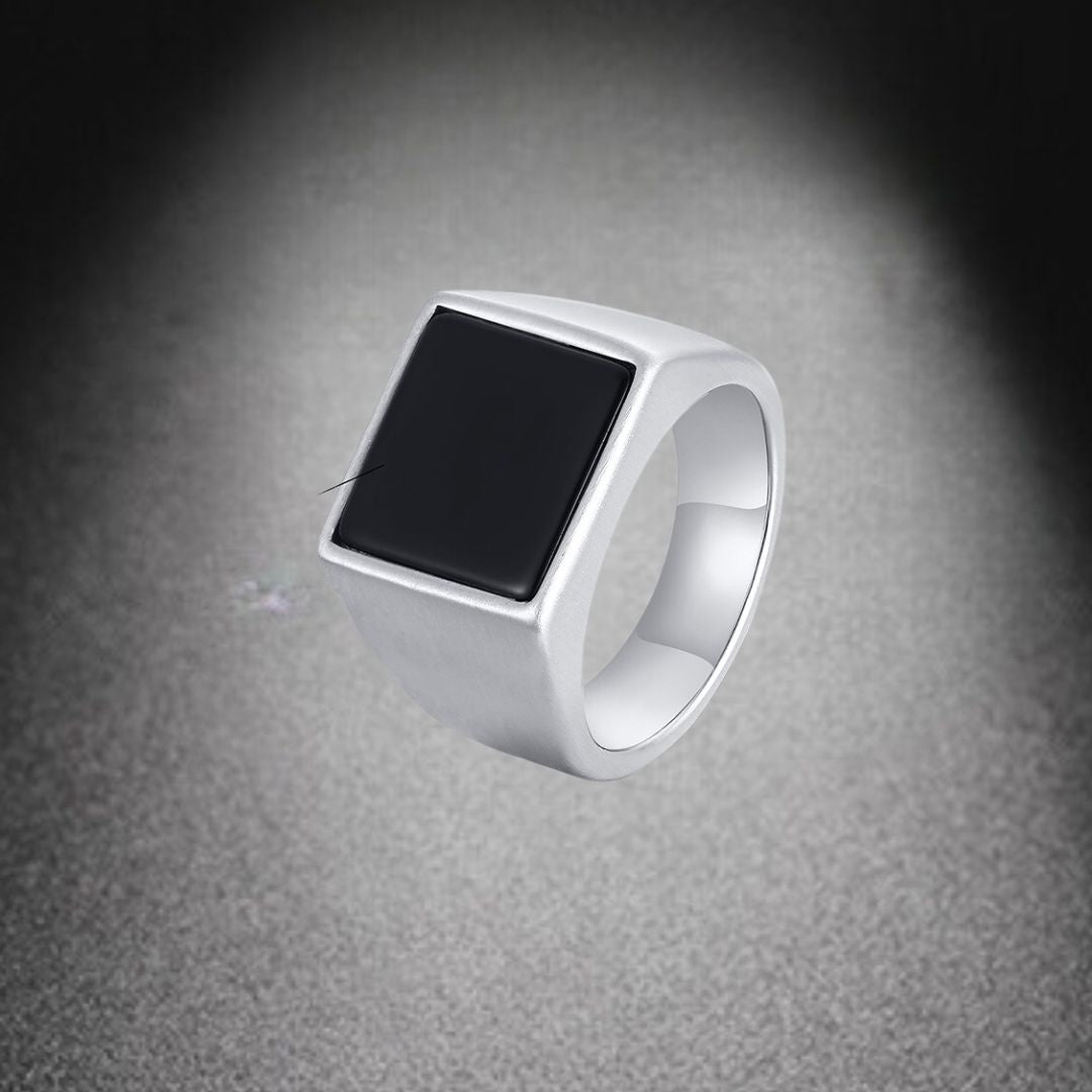 Bague homme- DARK SOUL CATCHER™| bague chevalière noire