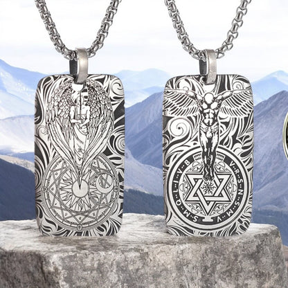 Collier homme- pendentif LE MEDAILLON SAINT-MICHEL, Protecteur et Symbole de Force