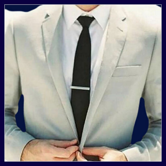 PINCE CRlSTAL |™  Pince pour cravate, argentée