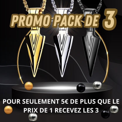 Collier homme- pendenif  FIRST ARROW™ | Collier bout de flèche ancestral