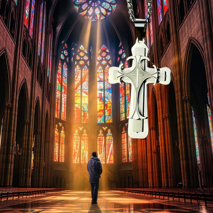 Collier homme- pendentif croix TRIPLE CROSS™ : Élégance et originalité au masculin