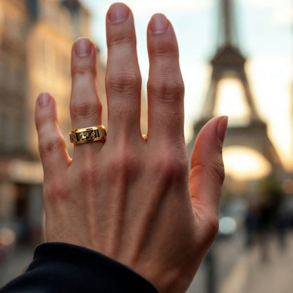 Bague celtique |Dragon & Nœuds Celtiques