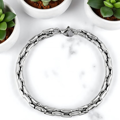 Bracelet homme- MASCULET™ ; L'élégance masculine en acier inoxydable