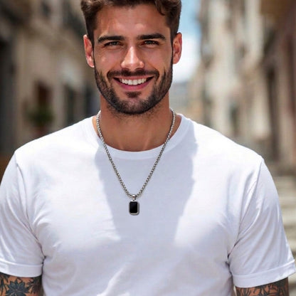 Collier homme, pendentif  DARK SOUL CATCHER II™ | Le Bouclier d'Énergie Moderne