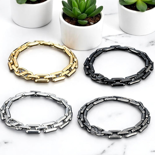 Bracelet homme- MASCULET II™  : élégance intemporelle pour le poignet masculin