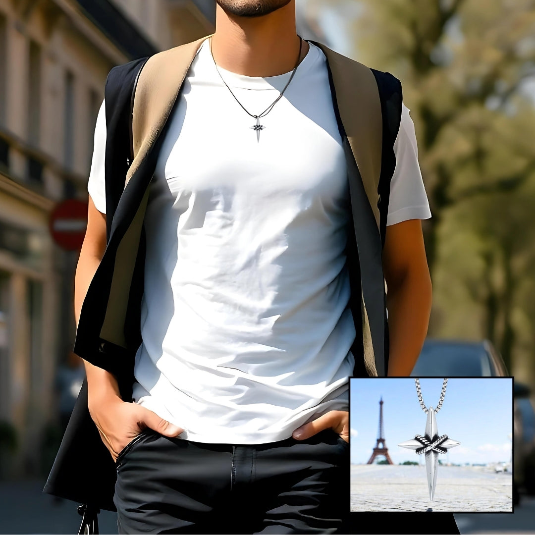 Colliers pour homme avec pendentif à 4 branches STAR IV™ : Un symbole puissant pour votre vie quotidienne