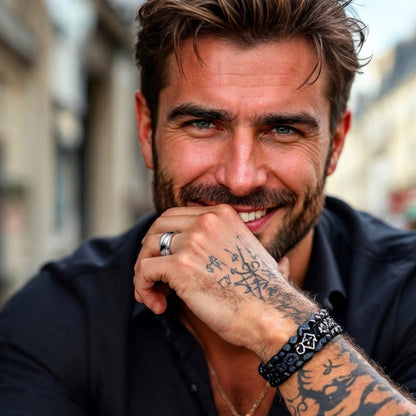 Alliance pour Homme | anneau « Dualité Ondulée »