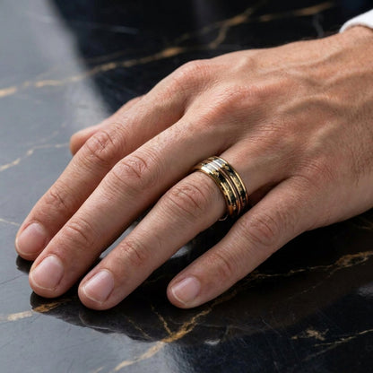 Anneau homme | Alliance « Inlay Ring »