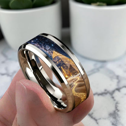 Bague originale | pyramide mystique « Héritage des Pharaons »